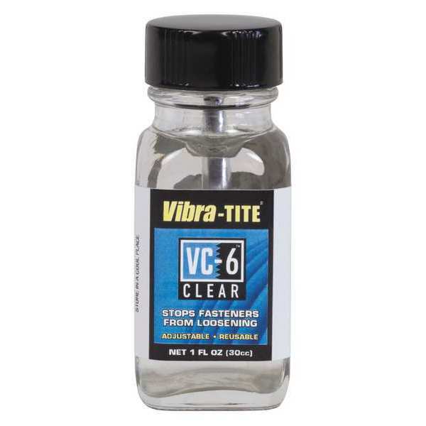 Reusable Threadlocker,  VIBRA-TITE VC-6,  Clear,  High Strength,  Liquid,  30 mL Bottle
