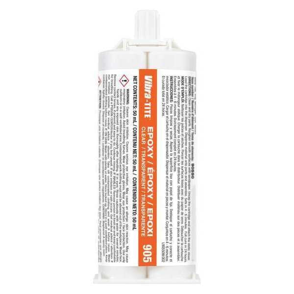 Epoxy Adhesive,  905 Series,  Clear,  1:01 Mix Ratio,  6 min Functional Cure,  Dual-Cartridge