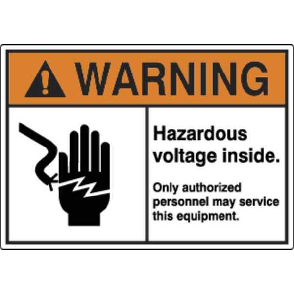 Label, Electrical Hazard, 3-1/2 in. H, PK5,  HWL-535-712-5PK