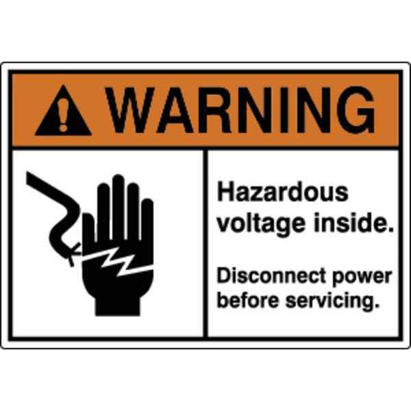 Label, Electrical Hazard, 3-1/2 in. H, PK5,  HWL-535-713-5PK