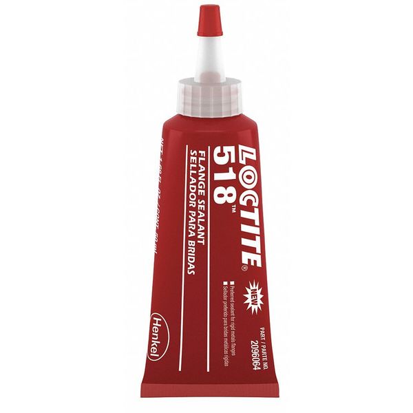 Anaerobic Gasket Sealant,  50 mL,  Red,  Temp Range -65 to 300 Degrees F