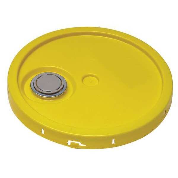 Lid,  Yellow,  Spout w/Tear Tab,  1-3/16 in. H