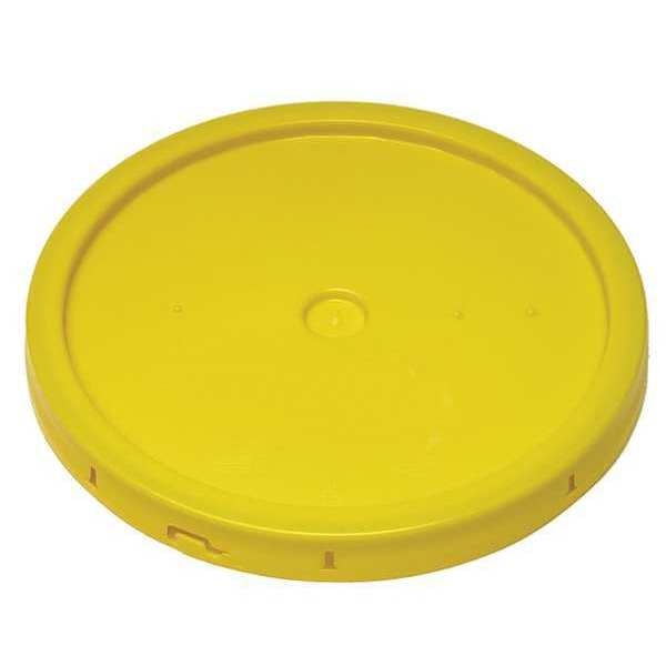 Pail Lid,  Yellow,  Tear tab,  1-3/16 in. H