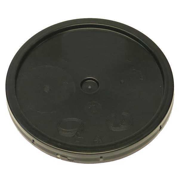 Pail Lid,  Black,  Tear tab,  1-3/16 in. H