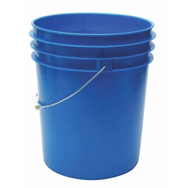 Pail,  5.0 gal.,  Open Head,  Blue