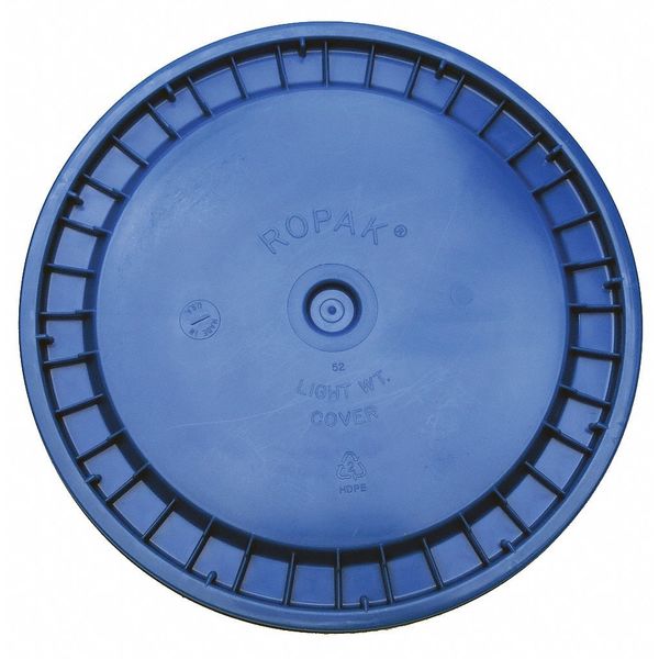 Plastic Pail Lid,  Blue,  Snap,  1-3/16 in. H