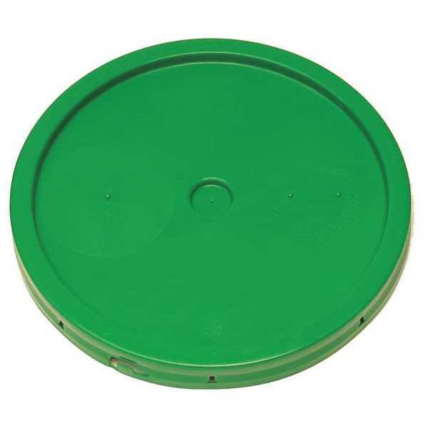 Pail Lid,  Green,  Tear tab,  1-3/16 in. H