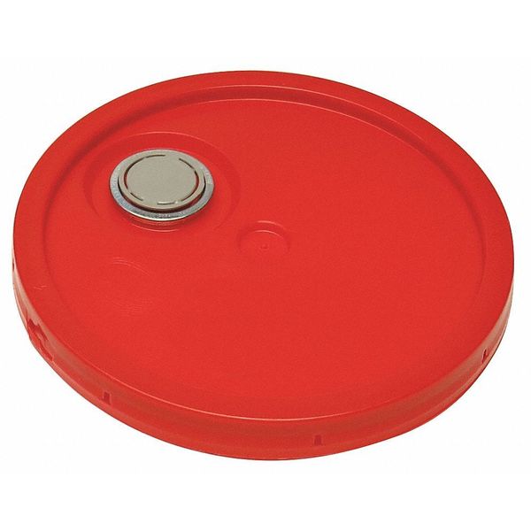 Lid,  Red,  Spout w/Tear Tab,  1-3/16 in. H