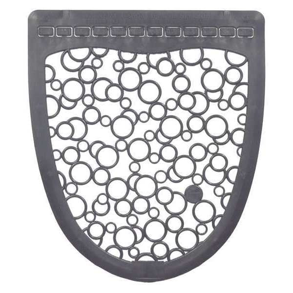 Gray Urinal Floor Mat 18-29/64" W x 20-3/8" L,  1-11/16"