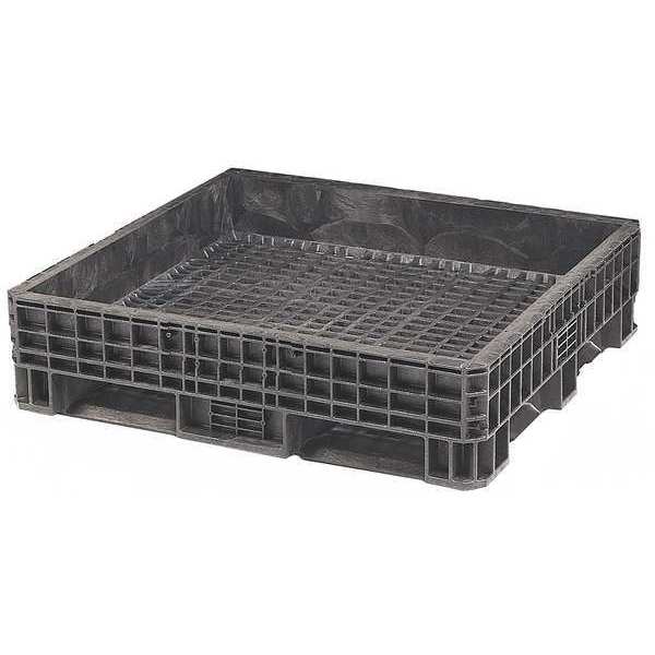 Black Bulk Container,  Plastic,  13.2 cu ft Volume Capacity