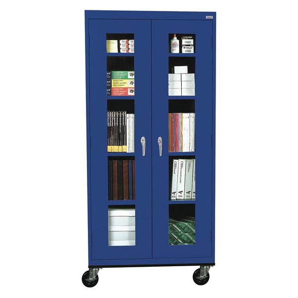 Clearview Door Storage Cabinet,  36 in W,  78 in H,  18 in D