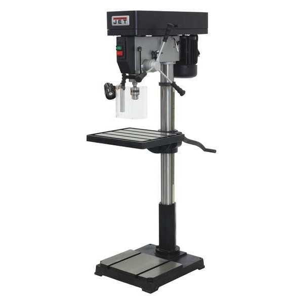 Floor Drill Press,  Belt Drive,  1 1/2 hp,  115/230 V,  21 7/8 in Swing,  12 Speed