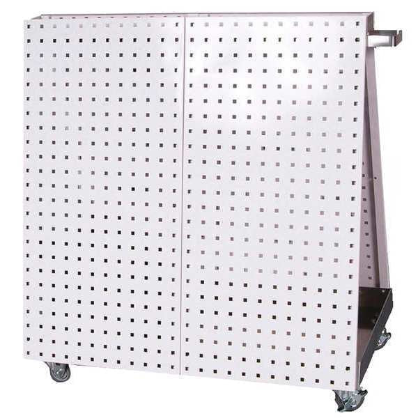 36-3/4 In. L x 39-1/4 In. H x 21-1/4 In. W Aluminum Frame Tool Cart with Tray and White LocBoard