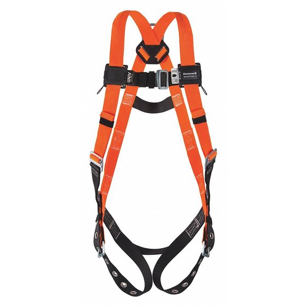 Full Body Harness,  Vest Style,  2XL,  Polyester,  Orange