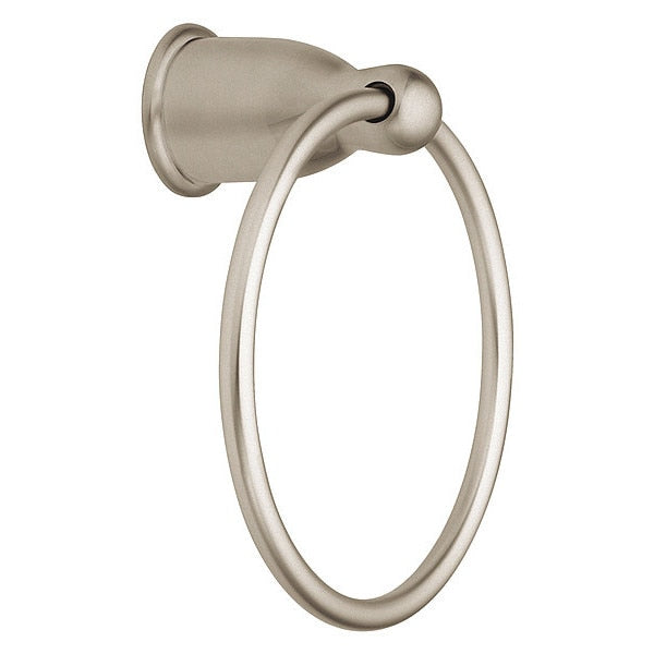 Towel Ring, Aluminum; Zinc, Satin Nickel