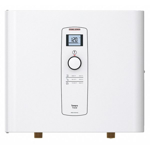 Tankless Water Heater,  12000W,  6/2 AWG,  Depth: 4-5/8"