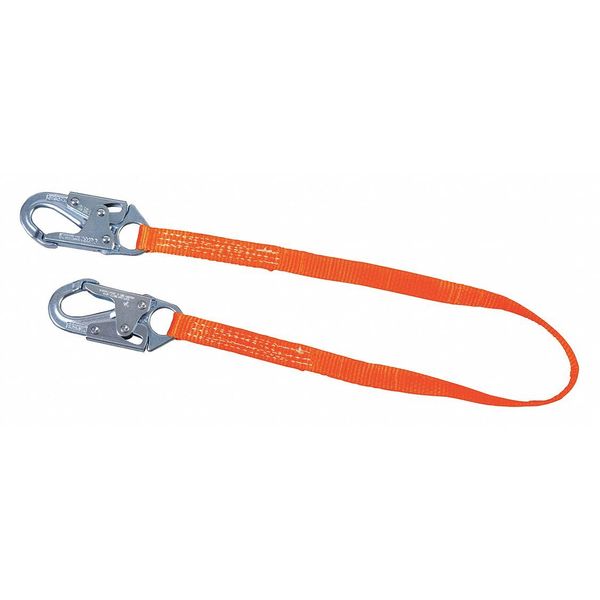 Positioning Lanyard,  6 ft.,  310 lb. Weight Capacity,  Orange