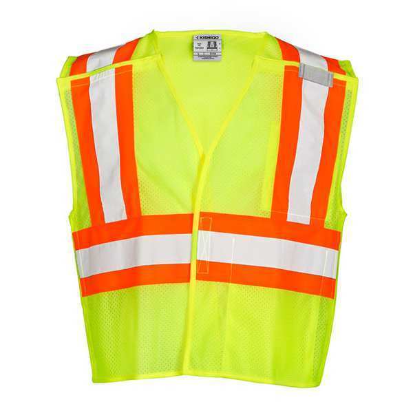 XL Class 2 Fleece Breakaway High Visibility Vest,  Lime