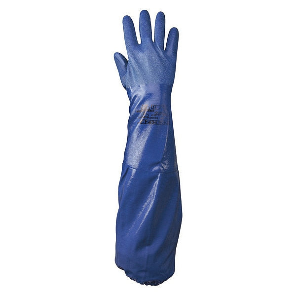 26" Chemical Resistant Gloves,  Nitrile,  M,  1 PR