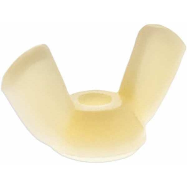 Wing Nut,  M8-1.25,  Nylon,  Plain,  0.72 mm Ht,  1-3/8 in Max Wing Span,  10 PK