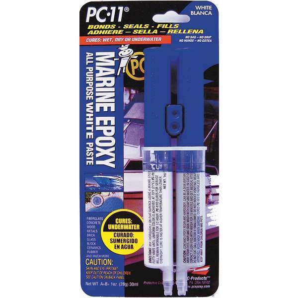 Epoxy Adhesive,  PC-11 Series,  Off-White,  1:01 Mix Ratio,  12 hr Functional Cure,  Syringe