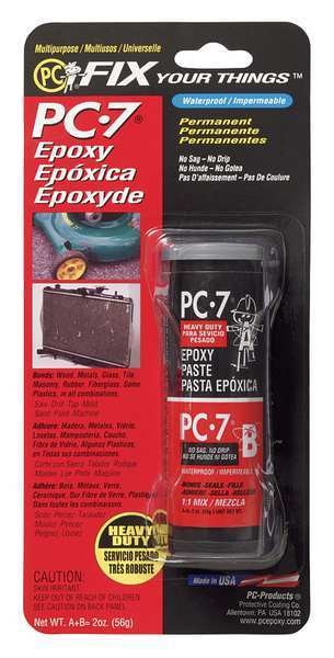 Epoxy Adhesive,  PC-7 Series,  Gray,  1:01 Mix Ratio,  Not Rated Functional Cure,  Stick