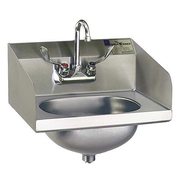 Hand Sink, Wall, 18-7/8 In. L, 14-3/4 In. W