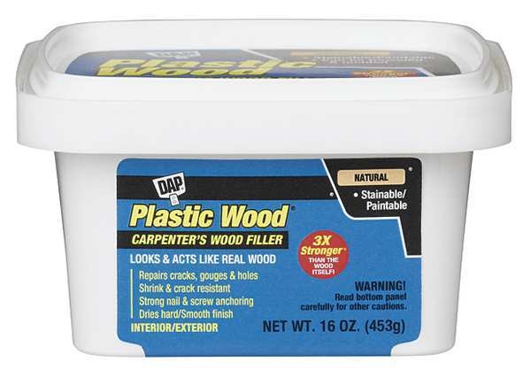 Wood Filler,  1 pt,  Pail,  Natural