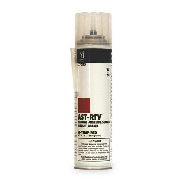 High Temperature RTV Silicone Sealant,  8 oz,  Red,  Temp Range -85 to 450 Degrees F