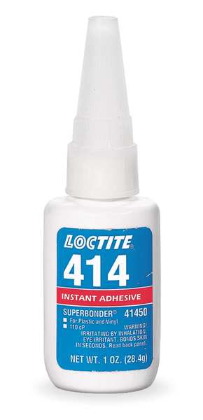 Instant Adhesive,  414 Series,  Clear,  1 oz,  Bottle