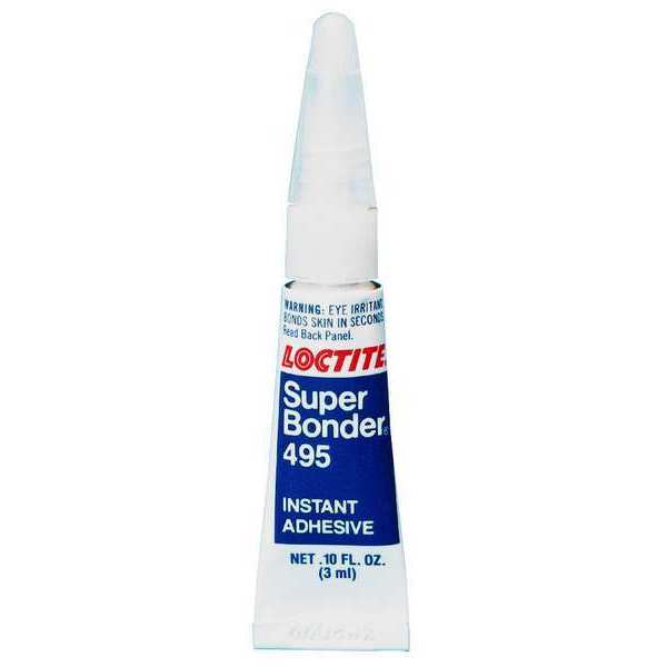 Instant Adhesive,  495 Series,  Clear,  0.1 oz,  Tube