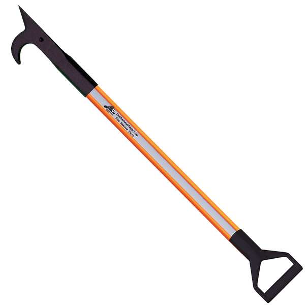 American Hook,  6 ft. Dog Bone Pole,  HiViz Orange,  D-Handle