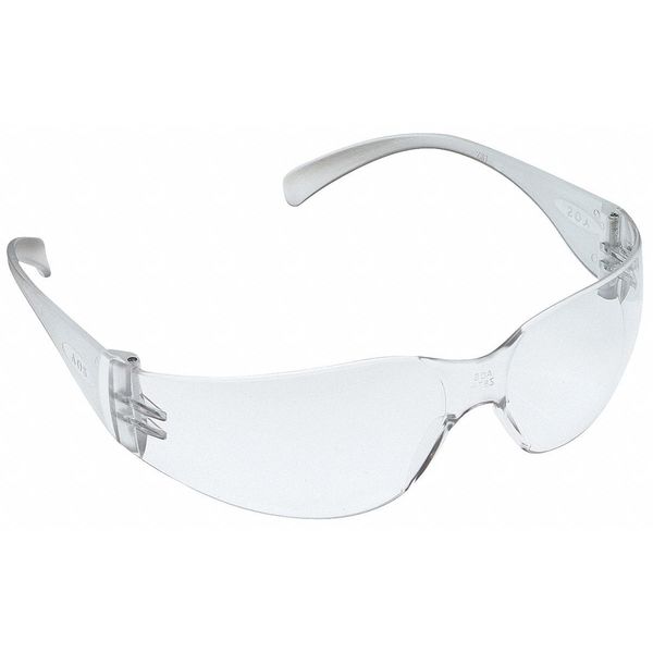 Virtua Safety Glasses,  Uncoated,  Frameless,  Wraparound,  Clear Lens