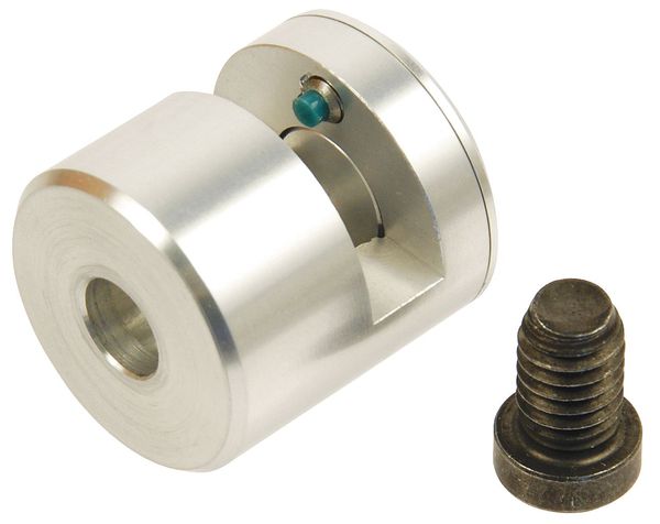 Panel-Mount Standoff,  Edge,  5/16"-18 Thrd Sz,  1-1/16 in L,  Round Shape,  Aluminum Clear Anodized