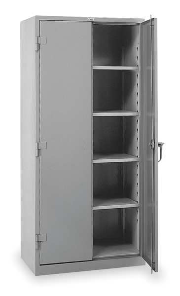 14 ga. ga. Steel Storage Cabinet,  36 in W,  64 in H,  Stationary