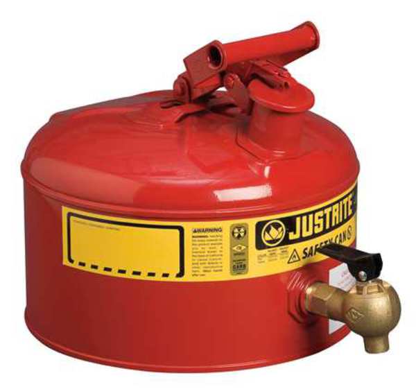 2-1/2 gal. Red Galvanized Steel Type I Faucet Safety Can