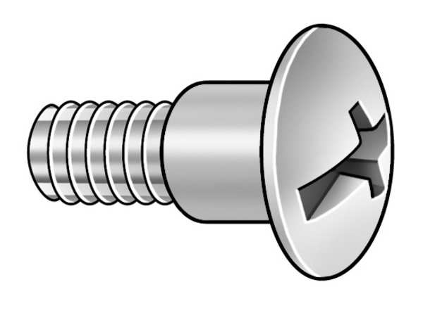 Tamper-Resistant Shoulder Screw,  #10-24 Thr Sz,  5/16 in Thr Lg,  1/4 in Shoulder Lg,  Steel,  25 PK