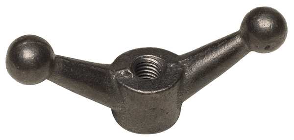 Wing Nut,  5/8"-11,  Malleable Iron,  Plain,  1.875 in Ht,  4-1/2 in Max Wing Span,  5 PK
