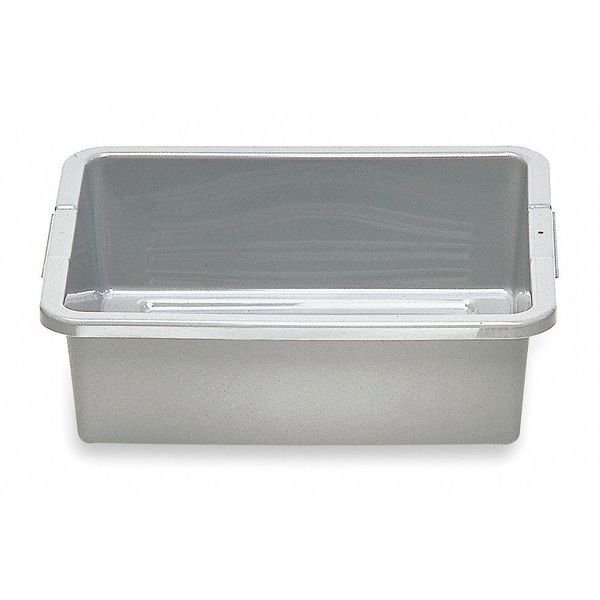 Nesting Container,  Gray,  Polyethylene,  21 1/2 in L,  17 1/8 in W,  7 in H,  7.63 gal Volume Capacity
