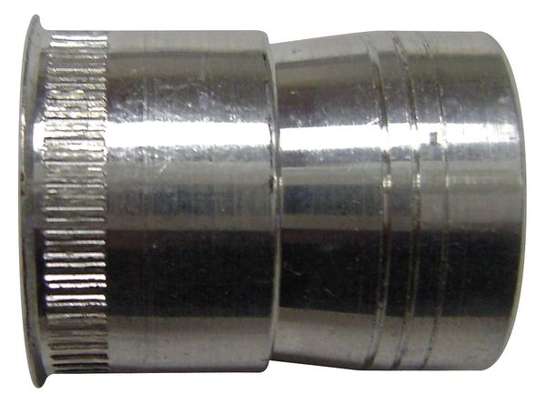 Nut Insert,  1/4"-20 Thrd Sz,  33/64 in L,  Steel,  Zinc Plated,  50 PK