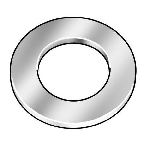Flat Washer,  Fits Bolt Size M10 , Steel Black Oxide Finish,  10 PK