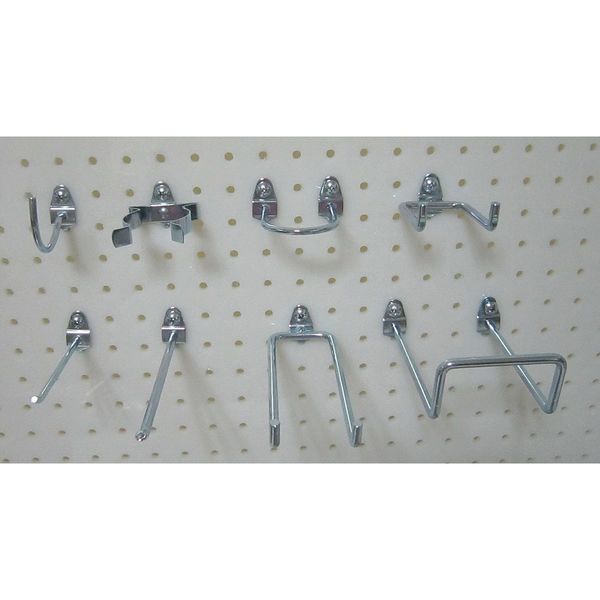 Pegboard Hook Assortment Kit, 12 Pieces