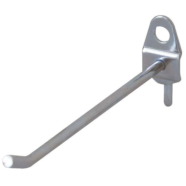 Single Rod Pegboard Hook, 4 In, PK10