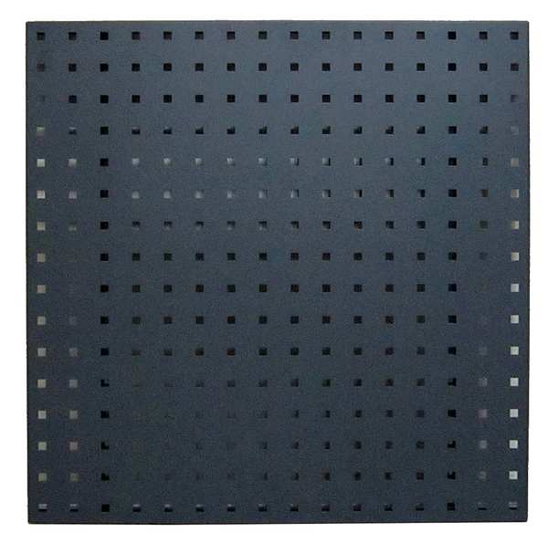 Square Hole Pegboard, 24x24, Gray, PK2