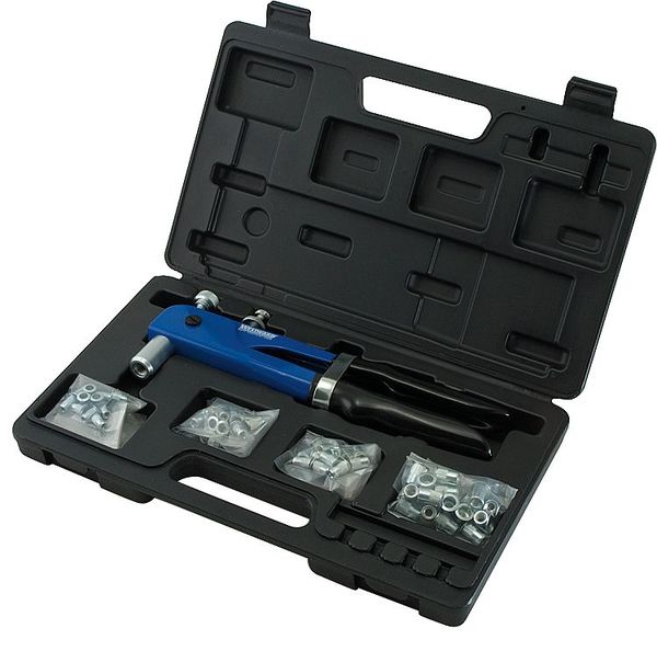 Rivet Nut Tool Kit, Steel/Aluminum, 52 pieces