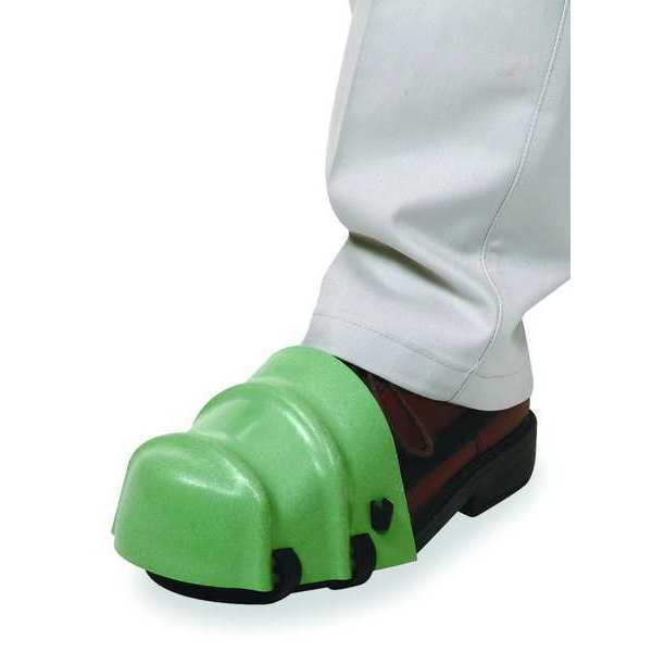 Foot Guard,  Safety Toe Caps,  Unisex,  Straps,  Plastic,  Green,  Universal Size,  1 Pair