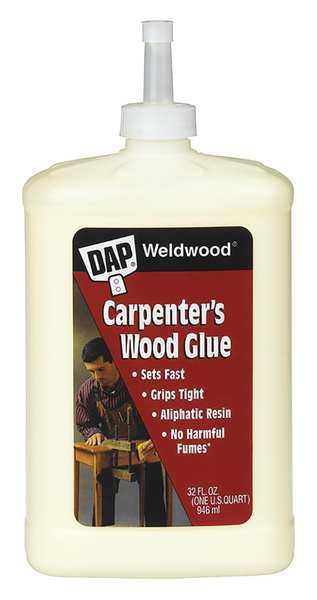 Wood Glue,  Weldwood Series,  Yellow,  3 day Full Cure,  32 oz,  Bottle
