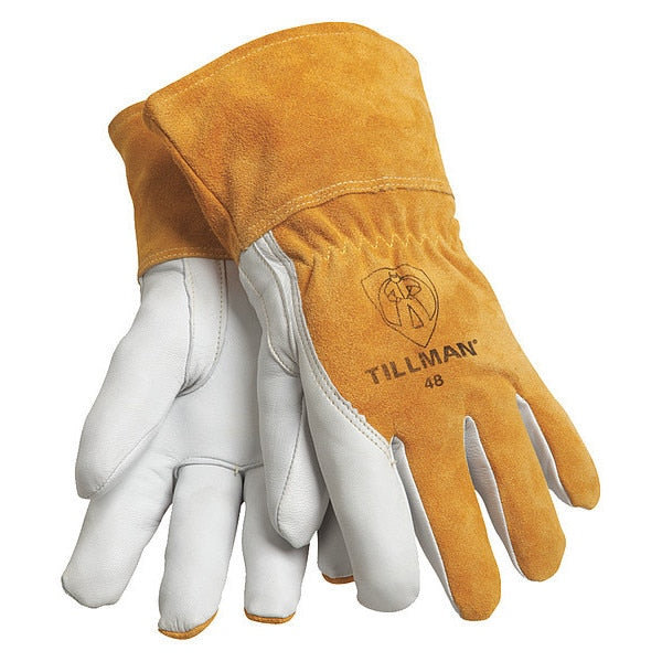 MIG/TIG Welding Gloves,  Goatskin Palm,  M,  PR