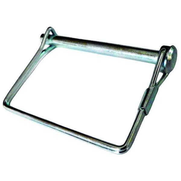 Safety Pin,  Carbon Steel,  Not Graded,  Zinc Plated,  5/16 in Pin Dia,  3 in Usbl L,  3 9/16 in L
