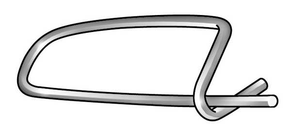 Safety Pin,  Carbon Steel,  Zinc,  3/64 in Pin Dia,  1 1/2 in Usbl L,  1 53/64 in L,  100 PK